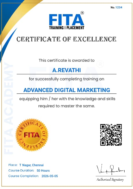 Advanced Digital Marketing ADM Certificate